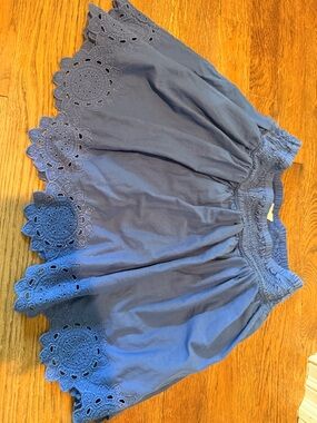 abercrombie kids periwinkle gathered skirt